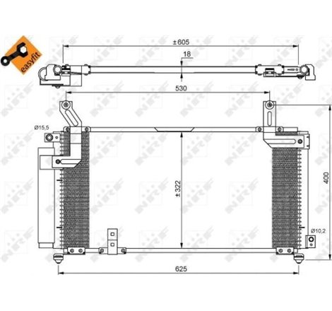 Condensator. climatizare - NRF-35847 - NRF-35847