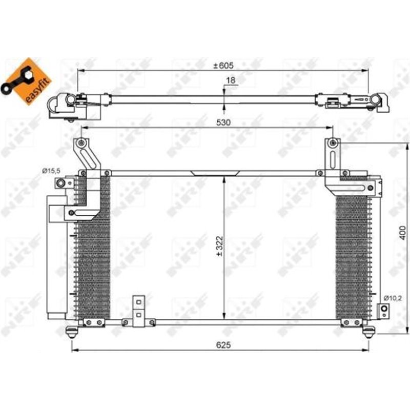 Condensator. climatizare - NRF-35847 - NRF-35847