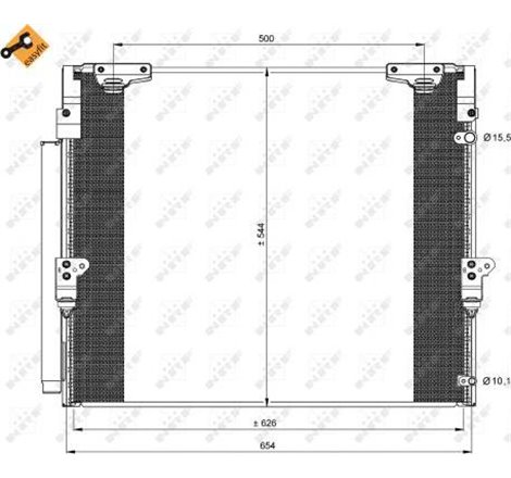 NRF aer mai rece TOYOTA LAND CRUISER J20 4.7 V8 UZJ200 - NRF-35862