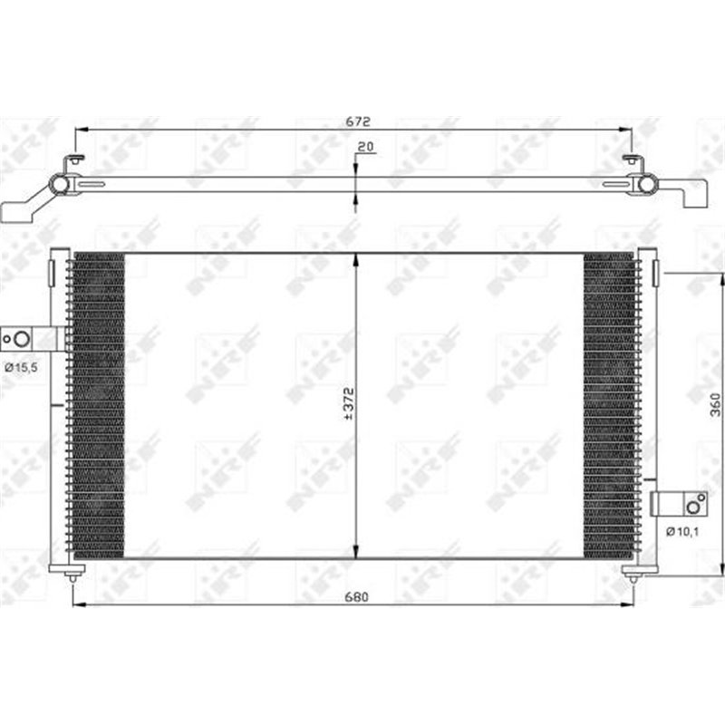 NRF aer mai rece Subaru Forester SF 2.0 - NRF-35877