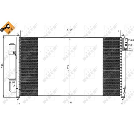 NRF aer mai rece Nissan Murano Z50 3.5 4X4 - NRF-35878