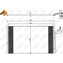 NRF aer mai rece VOLVO S40 II MS 2.4 - NRF-35882