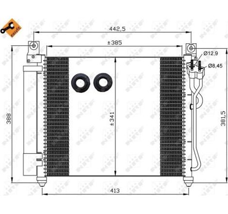 Condensator AC KIA PICANTO I 1.0-1.1LPG 04.04-09.11 - NRF-35888