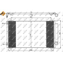 Condensator AC CITROEN C8. FIAT ULYSSE. LANCIA PHEDRA. PEUGEOT 807 2.2D 06.02- - NRF-35935