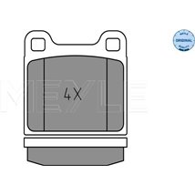 Set placute frana Fata AUDI 50. 80 B1. 80 B2. VW DERBY. GOLF I. JETTA I. PASSAT B1. PASSAT B2. POLO. POLO CLASSIC. POLO II. SANT