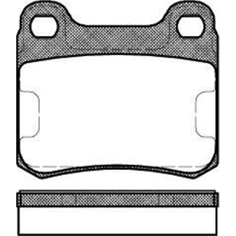 Set placute frana Spate MERCEDES 190 W201 1.8-2.6 10.82-08.93 - ATE-13.0460-4030.2