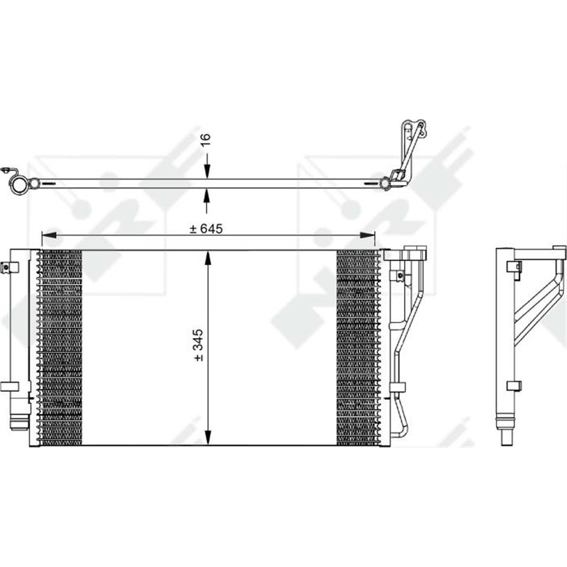 Condensator AC KIA CARENS III 1.6-2.0 09.06-06.13 - NRF-35980