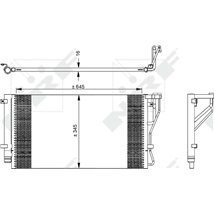 Condensator AC KIA CARENS III 1.6-2.0 09.06-06.13 - NRF-35980