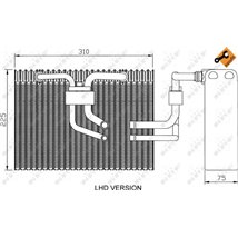 NRF Evaporator Saab 9-5 YS3E 2.0 T - NRF-36100