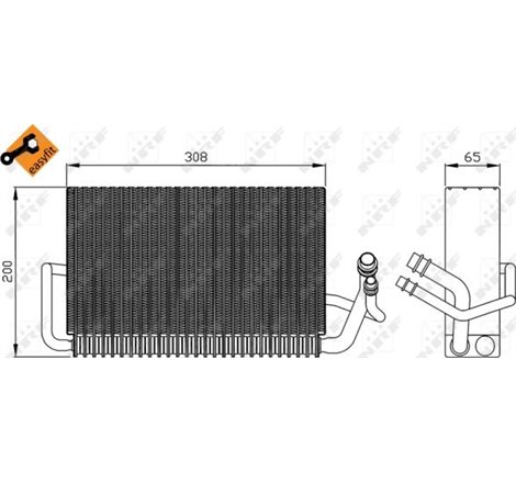 Evaporator MERCEDES W211 02 - NRF-36121