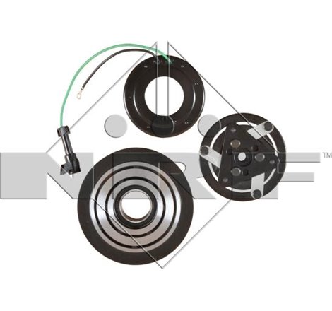 Air conditioning compressor clutch complete GENUINE SANDEN 24V 8 132mm DAF XF 106. MAN E2000. RVI MAGNUM. VOLVO FH. FH II. FH12.