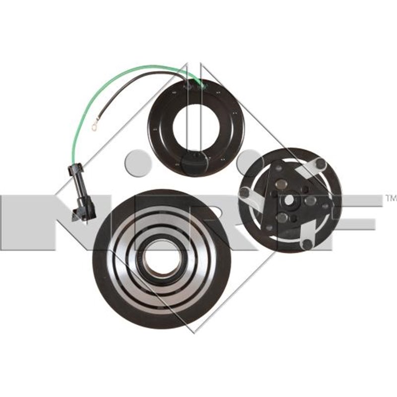 Air conditioning compressor clutch complete GENUINE SANDEN 24V 8 132mm DAF XF 106. MAN E2000. RVI MAGNUM. VOLVO FH. FH II. FH12.