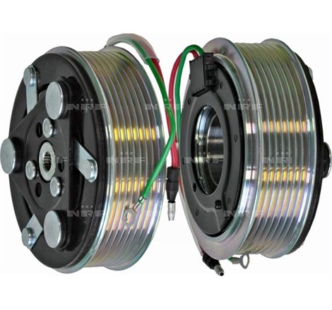 Air conditioning compressor clutch complete GENUINE SANDEN TRS 7 107mm HONDA ACCORD VIII. CR-V III 2.4 04.07- - NRF-380148