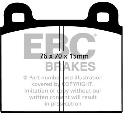 Set placute frana Fata ALFA ROMEO SPIDER. OPEL COMMODORE C. MONZA A. SENATOR A. PORSCHE 911. 911 TARGA 2.0-3.2 03.74-08.89 - ATE