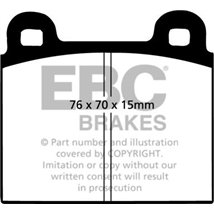 Set placute frana Fata ALFA ROMEO SPIDER. OPEL COMMODORE C. MONZA A. SENATOR A. PORSCHE 911. 911 TARGA 2.0-3.2 03.74-08.89 - ATE