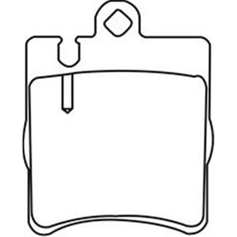 Set placute frana SpateMERCEDES C CL203. C T-MODEL S203. C W203. CLC CL203. CLK A208. CLK A209. CLK C208. CLK C209 1.8-5.4 06.95