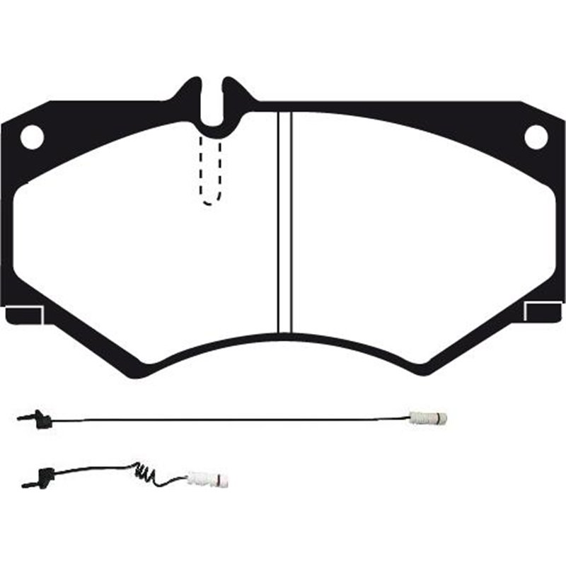 Set placute frana Fata MERCEDES G W460. G W461. G W463. T1 601. T1 601. 611. T1 602. T1 B601. T1 B602. T1-TN. T2-LN1 2.0-5.5 04.