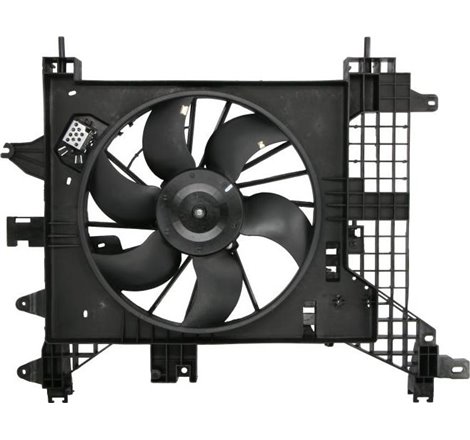 Ventilator radiator with housing DACIA DUSTER. DUSTER-SUV. RENAULT DUSTER 1.5D-1.6LPG 04.10- - NRF-470023
