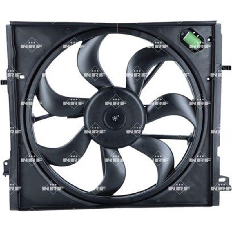 Ventilator radiator with housing NISSAN QASHQAI II. RENAULT KADJAR 1.3-1.6D 11.13- - NRF-470075