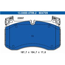 Set Placute de Frana fata MERCEDES G W463. GLE C167. GLE V167. GLS X167 2.0D-4.0H 03.18- - ATE-13.0460-4709.2