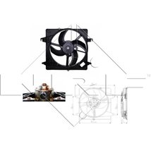 Ventilator radiator cu carcasa FORD KA. STREET KA 1.3-1.6 09.96-11.08 - NRF-47259