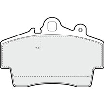 Set placute frana Fata PORSCHE BOXSTER 2.5-2.7 09.96-12.04 - ATE-13.0460-4814.2