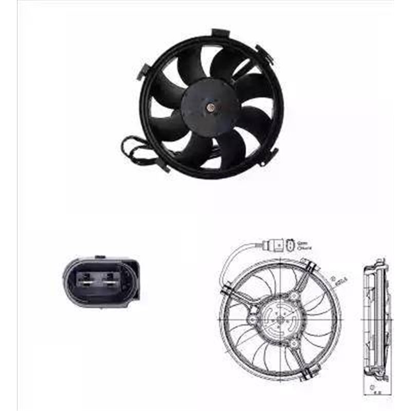 Ventilator. radiator - NRF-47406 - NRF-47406