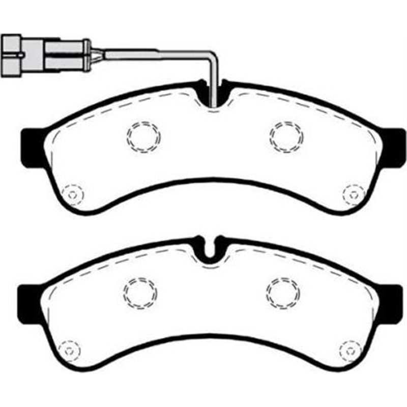 Set placute frana Spate IVECO DAILY IV. DAILY V. DAILY VI 2.3D-Electric 05.06- - ATE-13.0460-4829.2