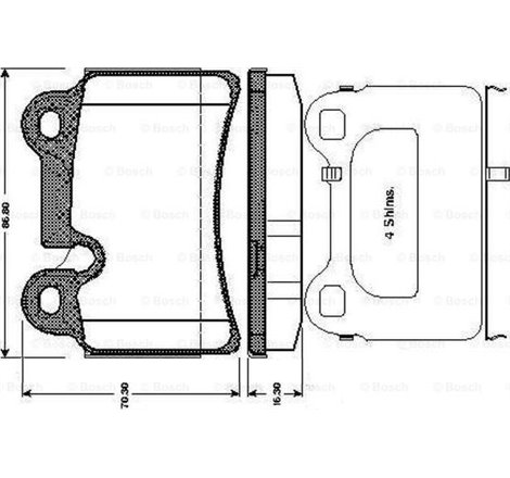Set placute frana Spate VW TOUAREG 2.5D-6.0 10.02-05.10 - ATE-13.0460-4834.2
