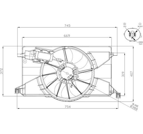 Ventilator, radiator - NRF-47959