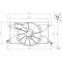 Ventilator, radiator - NRF-47959