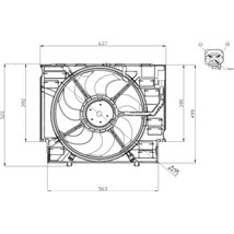 Ventilator, radiator - NRF-47960