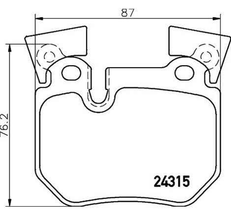 Set placute frana Spate BMW 1 E82. 1 E88 3.0 10.07-12.13 - ATE-13.0460-4849.2