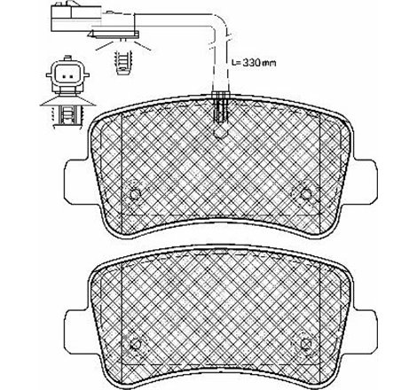 Set placute frana Spate NISSAN NV400. OPEL MOVANO B. RENAULT MASTER III 2.3D-Electric 02.10- - ATE-13.0460-4858.2
