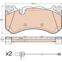 Set placute frana Fata AUDI A6 C6 5.0 04.08-08.10 - ATE-13.0460-4864.2