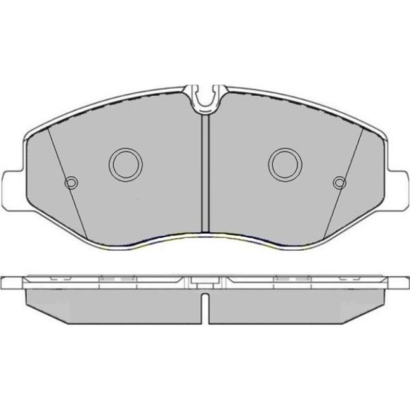 Set placute frana Fata MERCEDES MARCO POLO CAMPER W447. V W447. VITO MIXTO DOUBLE CABIN. VITO TOURER W447. VITO W447 1.6D-2.2D 0