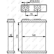 Schimbator caldura, incalzire habitaclu - NRF-52230
