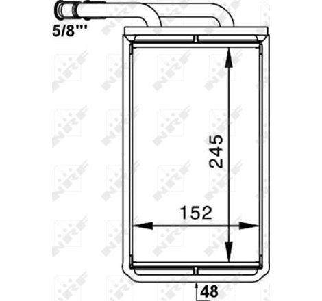 Heater FORD TRANSIT. TRANSIT TOURNEO 2.0-2.5D 06.94-12.00 - NRF-54234