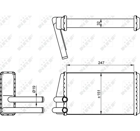 Heater LAND ROVER DEFENDER 2.5-4.0 08.90-02.16 - NRF-54267