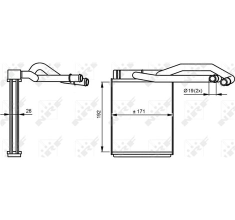 Heater HYUNDAI TERRACAN 2.5D-2.9D-3.5 11.01-12.06 - NRF-54290