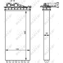 Heater DS DS 5. CITROEN DS5. PEUGEOT 3008. 3008 I. 5008. 5008 I. 5008 II 1.2-2.0DH 06.09- - NRF-54333