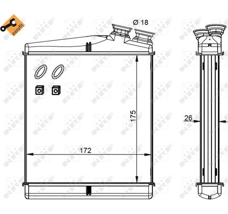 Heater VOLVO S60 II. S80 II. V60 I. V60 II. V70 III. V70 III-KOMBI. XC60 I. XC60 II. XC70 II. LAND ROVER DISCOVERY SPORT. FREELA