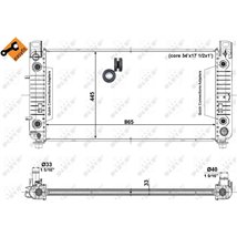 Radiator motor cu elemente potrivite usor CADILLAC ESCALADE. CHEVROLET AVALANCHE. AVALANCHE 1500. SILVERADO 2500. TAHOE. HUMMER 