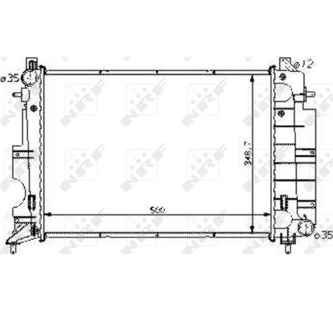 Radiator motor SAAB 900 I. 900 II. 9000. 9-3 2.0-2.5 - NRF-58108