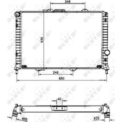 Radiator motor LANCIA LYBRA 1.9D-2.4D - NRF-58254