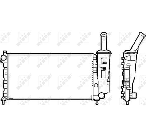 Radiator motor FIAT PUNTO. PUNTO-HATCHBACK 1.2 - NRF-58273
