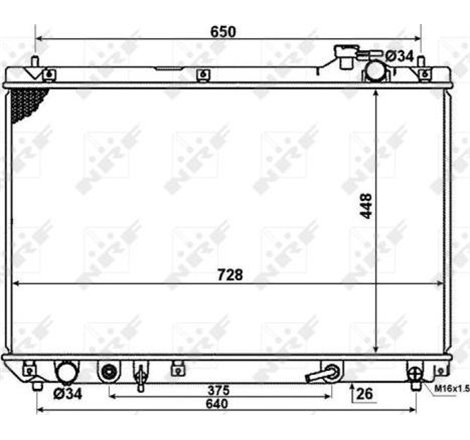 Radiator motor LEXUS RX 3.0 - NRF-58378