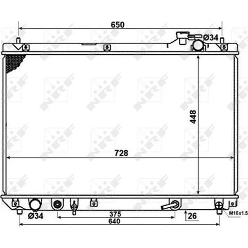 Radiator motor LEXUS RX 3.0 - NRF-58378