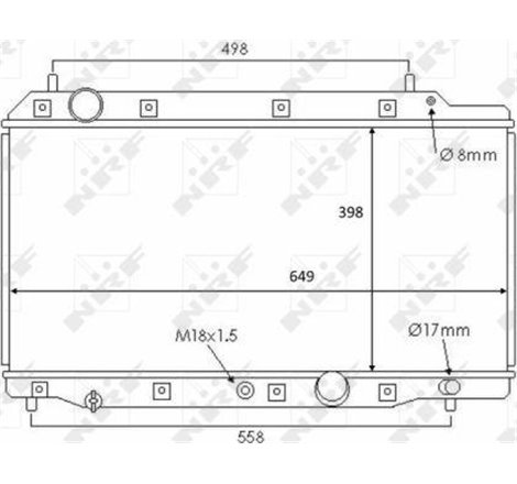 Radiator motor HONDA CR-V II. FR-V 2.2D - NRF-58383