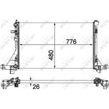 Radiator motor NISSAN NV400. OPEL MOVANO B. RENAULT MASTER III 2.3D 02.10- - NRF-58482A